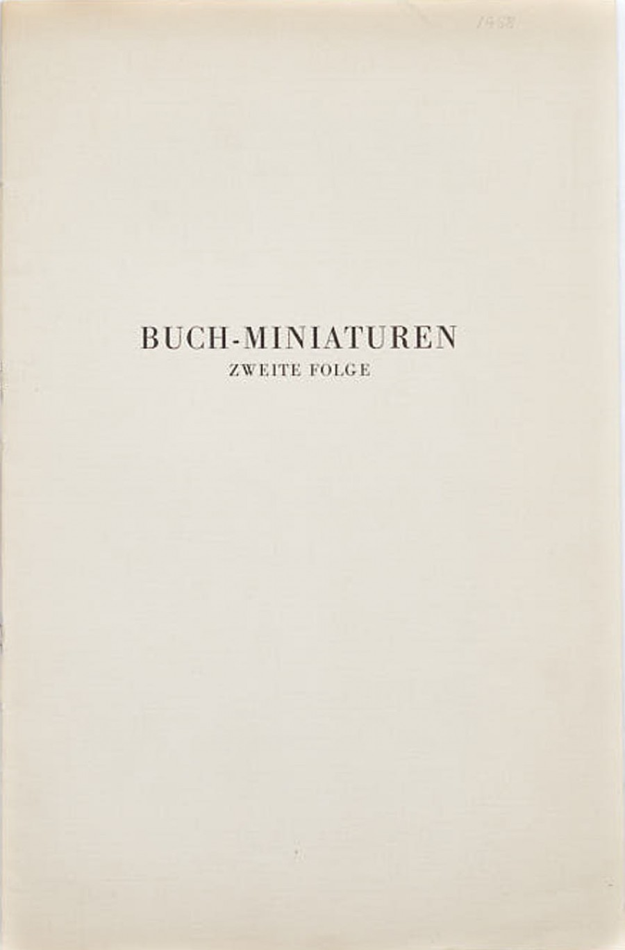 Buch-Miniaturen. Folge 2
